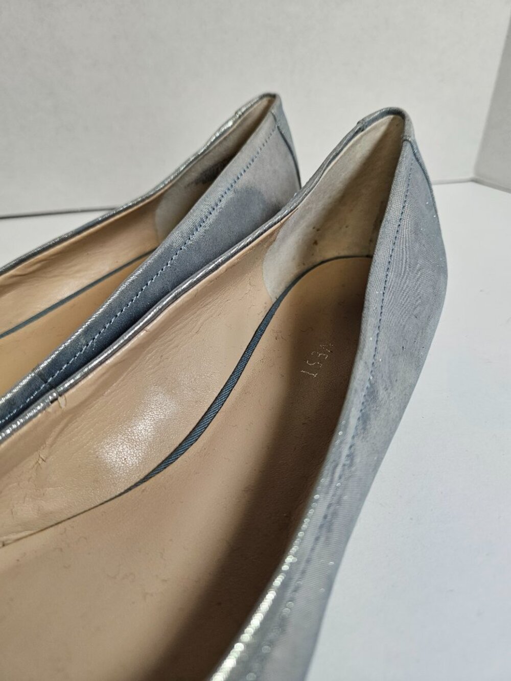 Nine West Blue Shimmer Flats size 9.5 - Picture 5 of 12